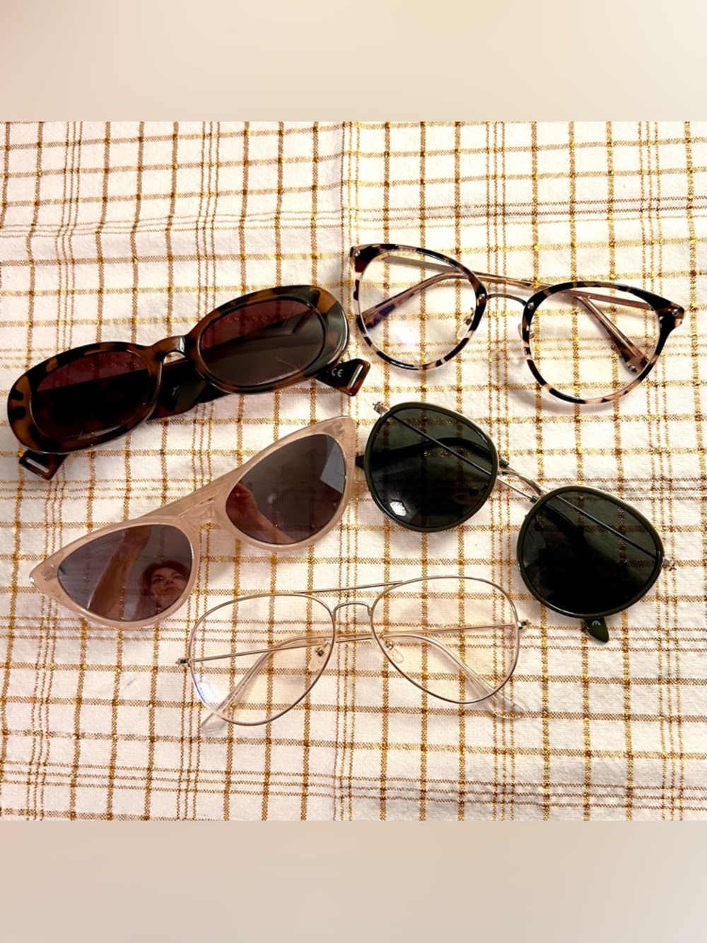 Glasses 
👓Summer Sale❗️Mixed Bundle of 5 Sunglasses & Clear Blue Light Glasses